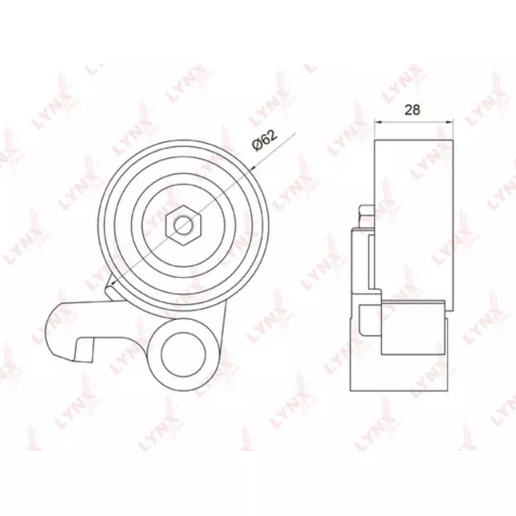 Ролик натяжной / ГРМ LEXUS GS300 93-05 / IS300 01-05 TOYOTA Mark 2/Chaser/Cresta(90 / 100) 3.0 92-0