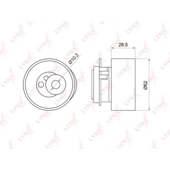 Ролик натяжной / ГРМ MAZDA 323(BJ) 2.0 98-04 / 626(GE / GF) 2.0 91-02 / MP-V(LW) 2.0 99-02 / Premacy