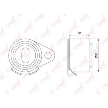 Ролик натяжной / ГРМ MITSUBISHI Carisma 1.9D 96-00 RENAULT 19 II 1.7-1.9D 92-95 / Clio II 1.9D 98-0