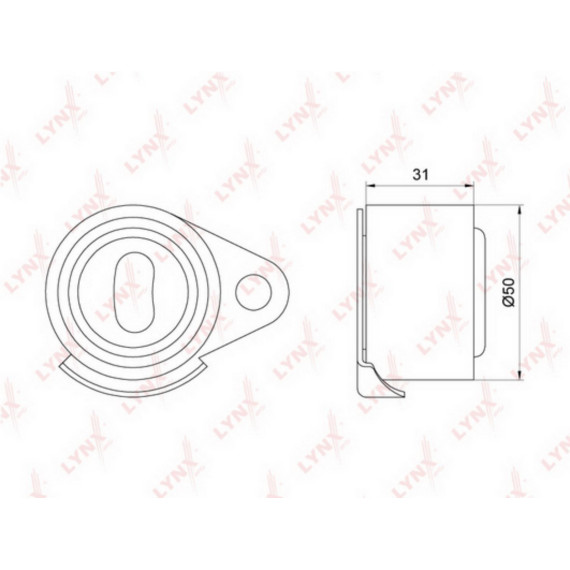 Ролик натяжной / ГРМ MITSUBISHI Carisma 1.9D 96-00 RENAULT 19 II 1.7-1.9D 92-95 / Clio II 1.9D 98-0