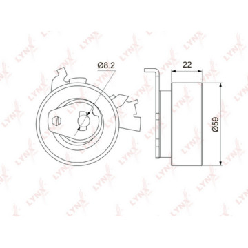 Ролик натяжной / ГРМ OPEL Astra F 1.6-2.0 91-98 / Omega A/B 2.0 >00 / Vactra A/B 1.6-2.0 88-02 / Kad