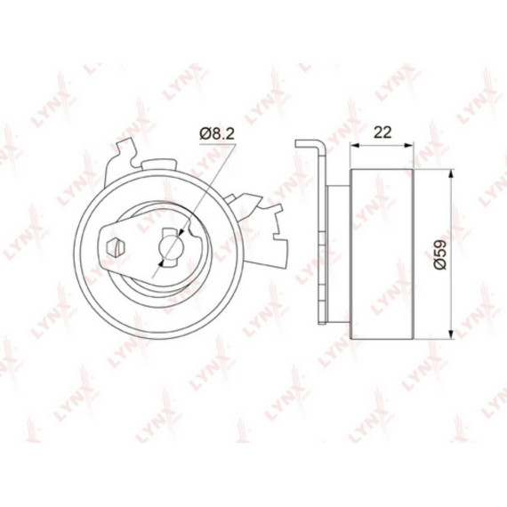 Ролик натяжной / ГРМ OPEL Astra F 1.6-2.0 91-98 / Omega A/B 2.0 >00 / Vactra A/B 1.6-2.0 88-02 / Kad
