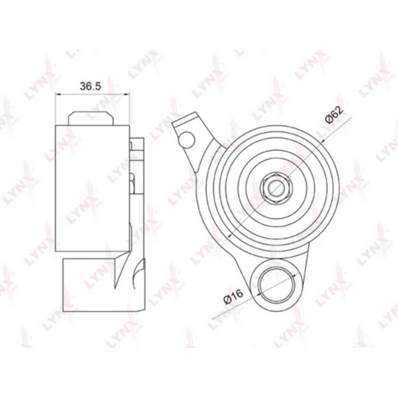 Ролик натяжной / ГРМ TOYOTA Camry(V30) 3.0 01-06 / Alphard 3.0 03-08 / Highlander 3.0-3.3 00-07 LEX