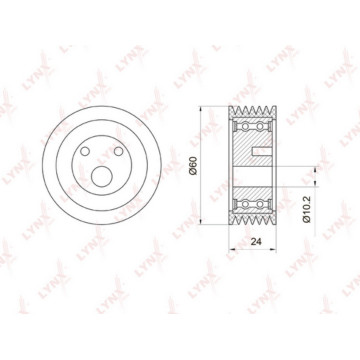 Ролик натяжной / приводной  2110-12 1.5-1.6 95> / Kalina 1.4-1.6 04> / Priora 1.6 08>
