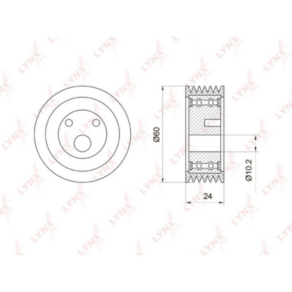 Ролик натяжной / приводной  2110-12 1.5-1.6 95> / Kalina 1.4-1.6 04> / Priora 1.6 08>