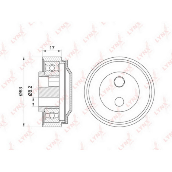 Ролик натяжной / приводной AUDI A4 2.5D 97-06 / A6 2.5D 97-05 / A8 2.5D 97-02 / Allroad 2.5D 00-05