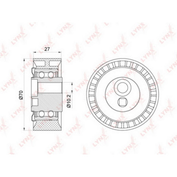 Ролик натяжной / приводной CITROEN Berlingo(MF) 1.8D-2.0D 98-05 / C5 I 2.0D 01-04 / C8 2.0D 02> / Ju
