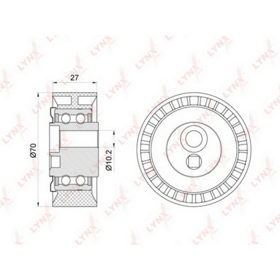 Ролик натяжной / приводной CITROEN Berlingo(MF) 1.8D-2.0D 98-05 / C5 I 2.0D 01-04 / C8 2.0D 02> / Ju