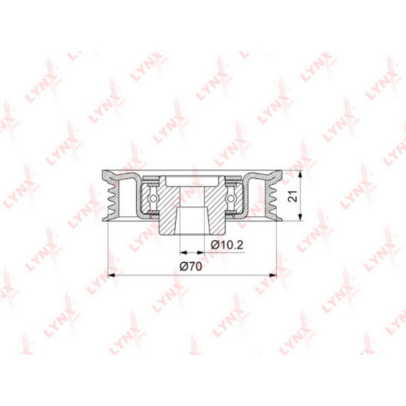 Ролик натяжной / приводной MITSUBISHI Colt VI 1.3-1.5 02>