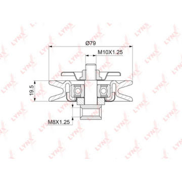 Ролик натяжной / приводной NISSAN Almera(N16) 2.2D 00> / Almera Tino 2.2D 03> / Pick Up(D22) 2.5D 98