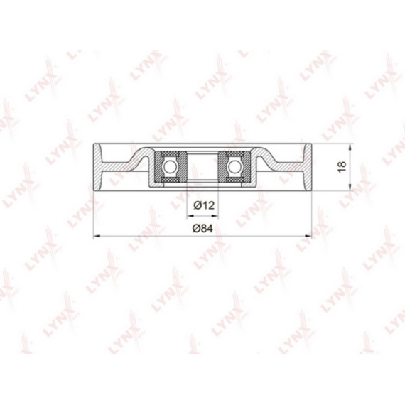 Ролик натяжной / приводной NISSAN Micra(K12) 1.0-1.4 03-10 / Note(E11) 1.4 06>