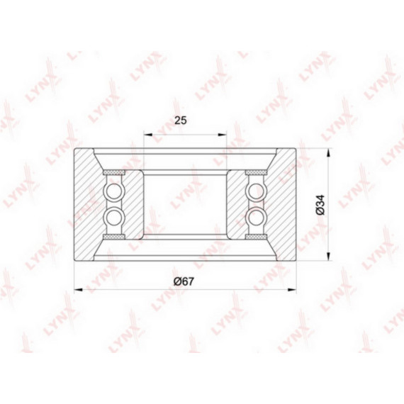 Ролик натяжной/направляющий / ГРМ CITROEN Jumper 2.8D 00> FIAT Ducato 2.5D-2.8D 94> IVECO Daily I-