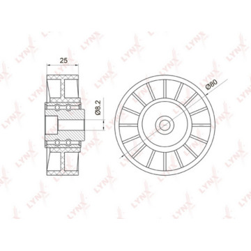 Ролик натяжной/направляющий / приводной MERCEDES-BENZ 190(W201) 2.0-2.5 >93 / C200D-250D(W202) 93-00