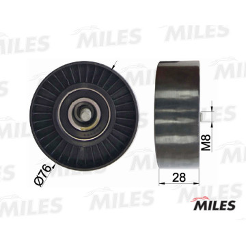 Ролик ремня приводного MB W203/204/211/212/SPRINTER 906 1.8