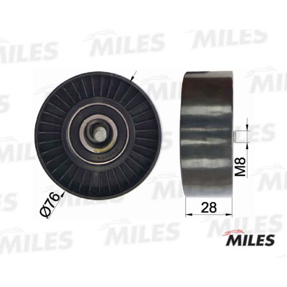 Ролик ремня приводного MB W203/204/211/212/SPRINTER 906 1.8