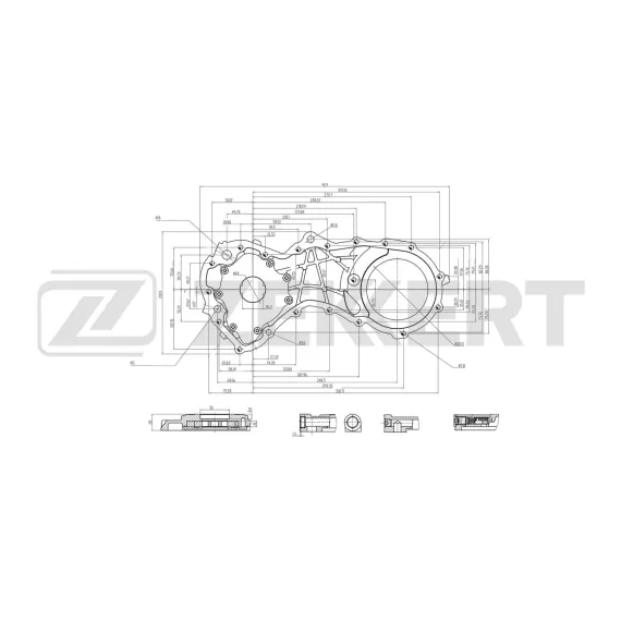 Насос масляный Ford Focus I II 01- C-Max 07- Transit Connect 02- Galaxy II 06- Tourneo Connect