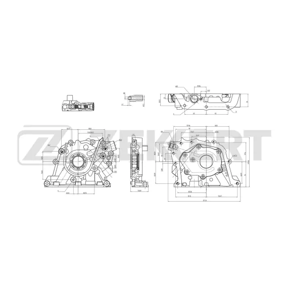 Насос масляный Ford Focus I-III 98- Mondeo IV 07- Fusion 02- Fiesta IV-VI 96- C-Max I II 07-
