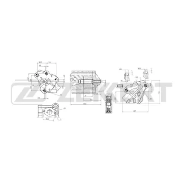 Насос масляный Ford Focus II 04- Mondeo III IV 00- Fiesta V 05- C-Max 07- Mazda 6 02- Volvo S8