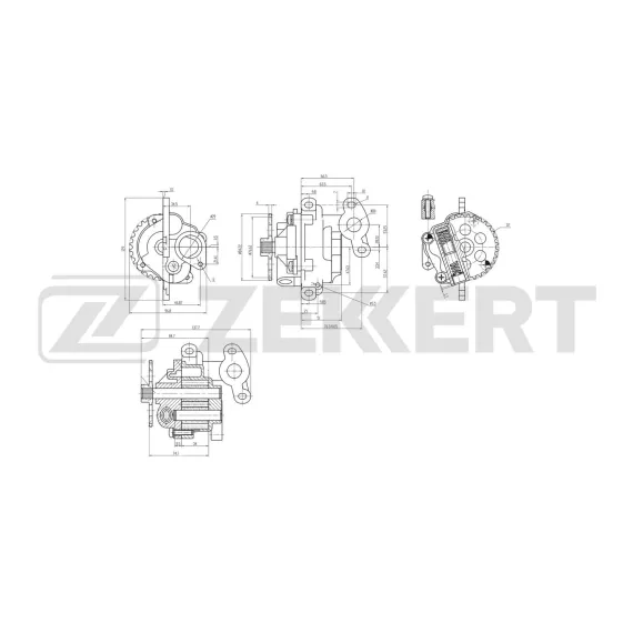 Насос масляный Ford Transit VI VII 00- Transit Tourneo III 06- Ranger III 11- Peugeot Boxer (250