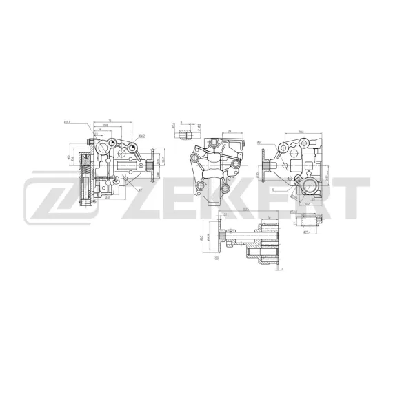 Насос масляный Nissan Qashqai (J10 NJ10) 07- X-Trail (T31 T32_) 07- Primastar (X83) 06- Renault