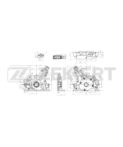 Насос масляный Opel Astra F G 96- Corsa C 00- Vectra A B 88- Meriva 03- Kadett E 86-