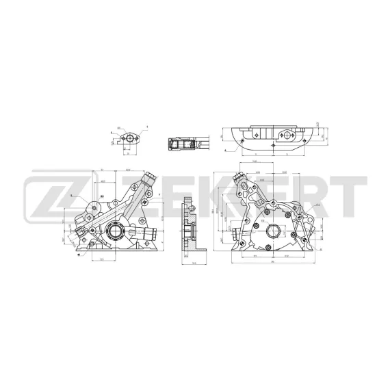 Насос масляный Opel Astra F G 96- Corsa C 00- Vectra A B 88- Meriva 03- Kadett E 86-