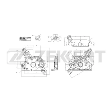 Насос масляный Opel Astra G 98- Vectra B 95- Zafira 99-