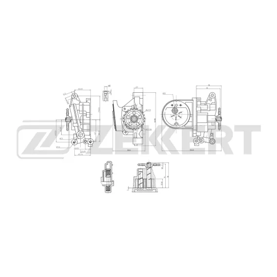Насос масляный Peugeot Partner 96- 206 98- 307 00- 205 I II 87- 106 II 96- Citroen C4 04- Ber