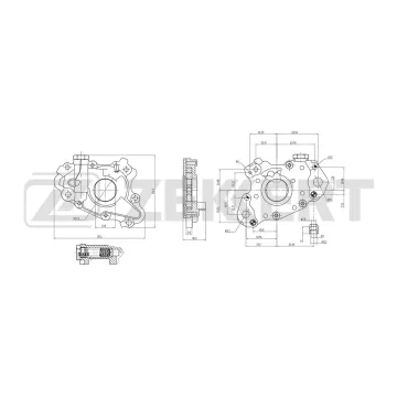 Насос масляный Toyota RAV 4 (A20) 00- Corolla (E110 E120) 99- Avensis (T220 T250) 00- Auris (E1