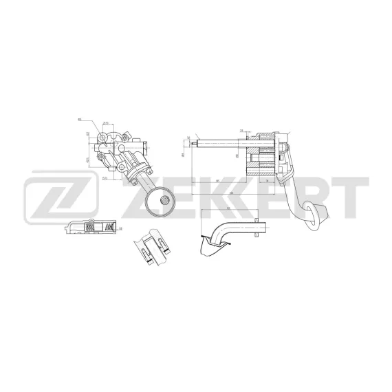 Насос масляный VW Polo III 97- Passat III IV 88- Golf III IV 91- Jetta I II 78- Seat Ibiza II
