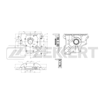 Насос масляный VW Polo III-V 96- Golf III-VI 91- Audi A2 00- Skoda Octavia (1U2 1U5 1Z5) 96- F