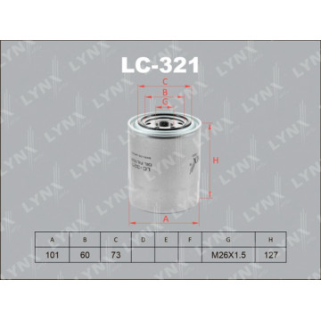 Фильтр масляный KIA Carnival 2.9TD 99-01 MAZDA MPV 2.5TD 96-99 MITSUBISHI Colt 1.8D >92/Galant 1.8
