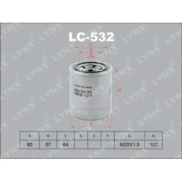 Фильтр масляный MITSUBISHI Galant 2.0D 96-04 MAZDA 626 2.0D >91