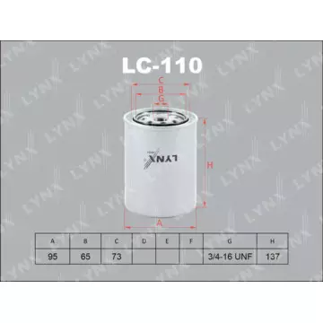 Фильтр масляный TOYOTA Cressida 2.0-2.2D >85/Dyna 3.4D/Hiace 2.2D-2.4D/HiLux 2.4D >89/Land Cruiser 2