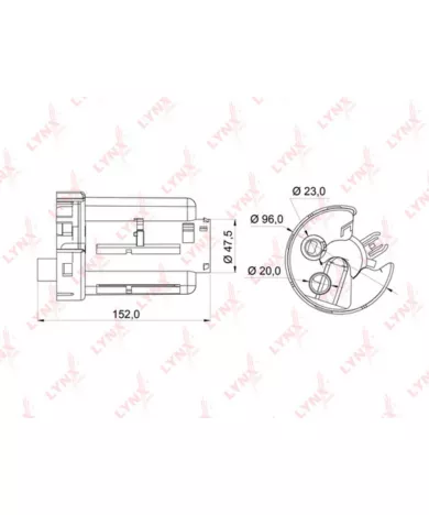 Фильтр топливный погружной MITSUBISHI Pajero III 3.5 99-06 / IV 3.0-3.8 06> / Colt(Z2) / Colt Plus(Z
