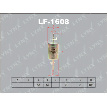Фильтр топливный FORD Focus I 1.4-2.0 98-04 / II 2.0 04> MAZDA 3(BK) 1.4-2.3T 03> VOLVO C30 1.6-2.