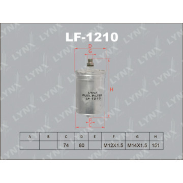 Фильтр топливный MERCEDES-BENZ C180-280(W202) 93-00/E200-320 >93/E200-320(W124) 93-95/190(W201) 1.8-