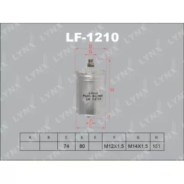 Фильтр топливный MERCEDES-BENZ C180-280(W202) 93-00/E200-320 >93/E200-320(W124) 93-95/190(W201) 1.8-