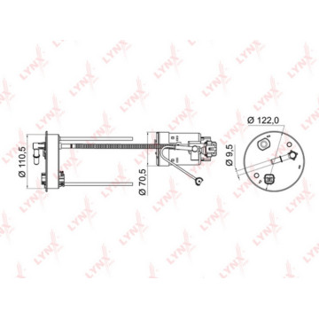 Фильтр топливный погружной HONDA Accord VIII 2.0-2.4 08-12