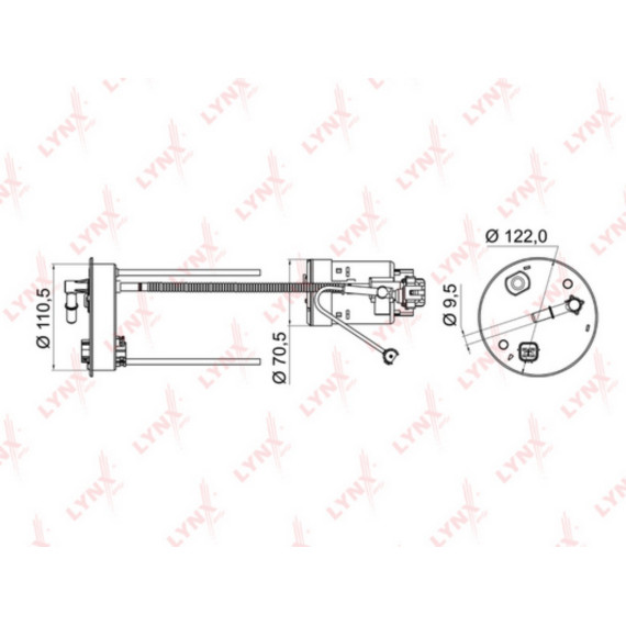 Фильтр топливный погружной HONDA Accord VIII 2.0-2.4 08-12
