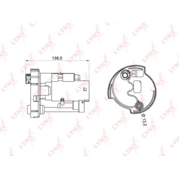 Фильтр топливный погружной HYUNDAI Accent(MC) 1.4-1.6 05-10 KIA Rio II 1.4-1.6 05>