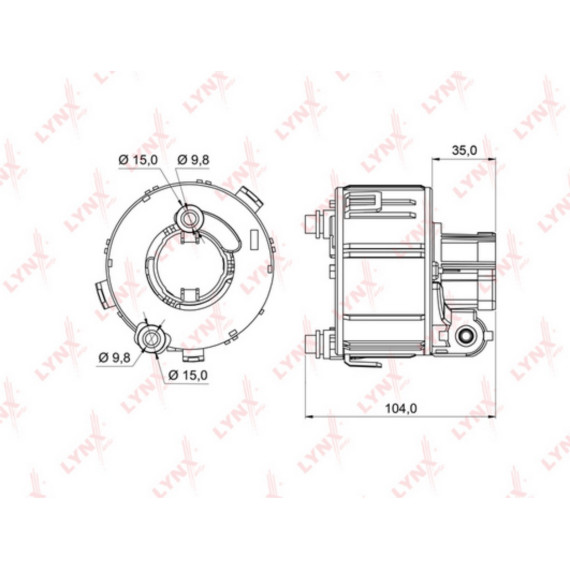 Фильтр топливный погружной HYUNDAI Solaris 1.4-1.6 (RUS) 10> KIA Rio 1.25-1.4 (RUS) 11>