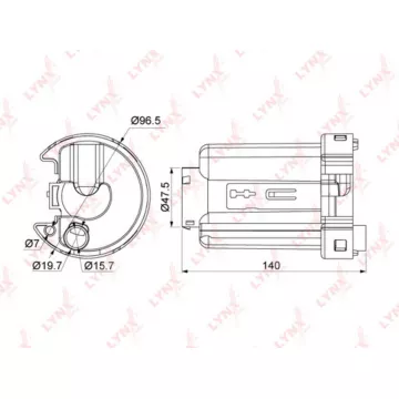 Фильтр топливный погружной MAZDA 323(BJ) 1.4-2.0 98-04 / Premcy(CP) 1.9-2.0 99-05