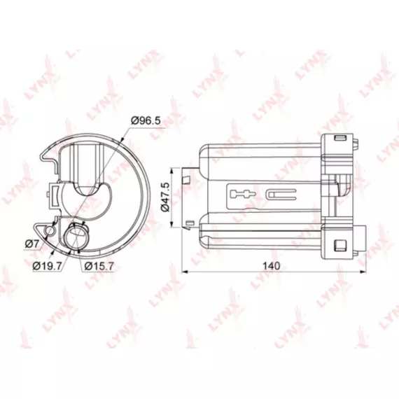 Фильтр топливный погружной MAZDA 323(BJ) 1.4-2.0 98-04 / Premcy(CP) 1.9-2.0 99-05