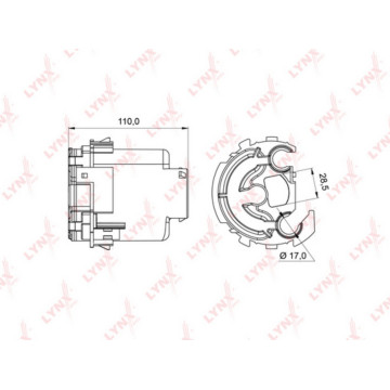Фильтр топливный погружной MITSUBISHI Carisma 1.3-1.8 99-06 / Space Star 1.3-1.8 98-04