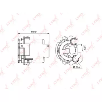 Фильтр топливный погружной MITSUBISHI Carisma 1.3-1.8 99-06 / Space Star 1.3-1.8 98-04
