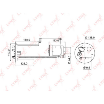 Фильтр топливный погружной MITSUBISHI Lancer(CY/CX) 1.5-2.0 08>