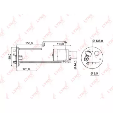 Фильтр топливный погружной MITSUBISHI Lancer(CY/CX) 1.5-2.0 08>