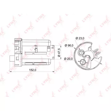 Фильтр топливный погружной MITSUBISHI Pajero III 3.5 99-06 / IV 3.0-3.8 06> / Colt(Z2) / Colt Plus(Z