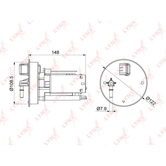 Фильтр топливный погружной NISSAN Tiida 1.6-1.8 04>